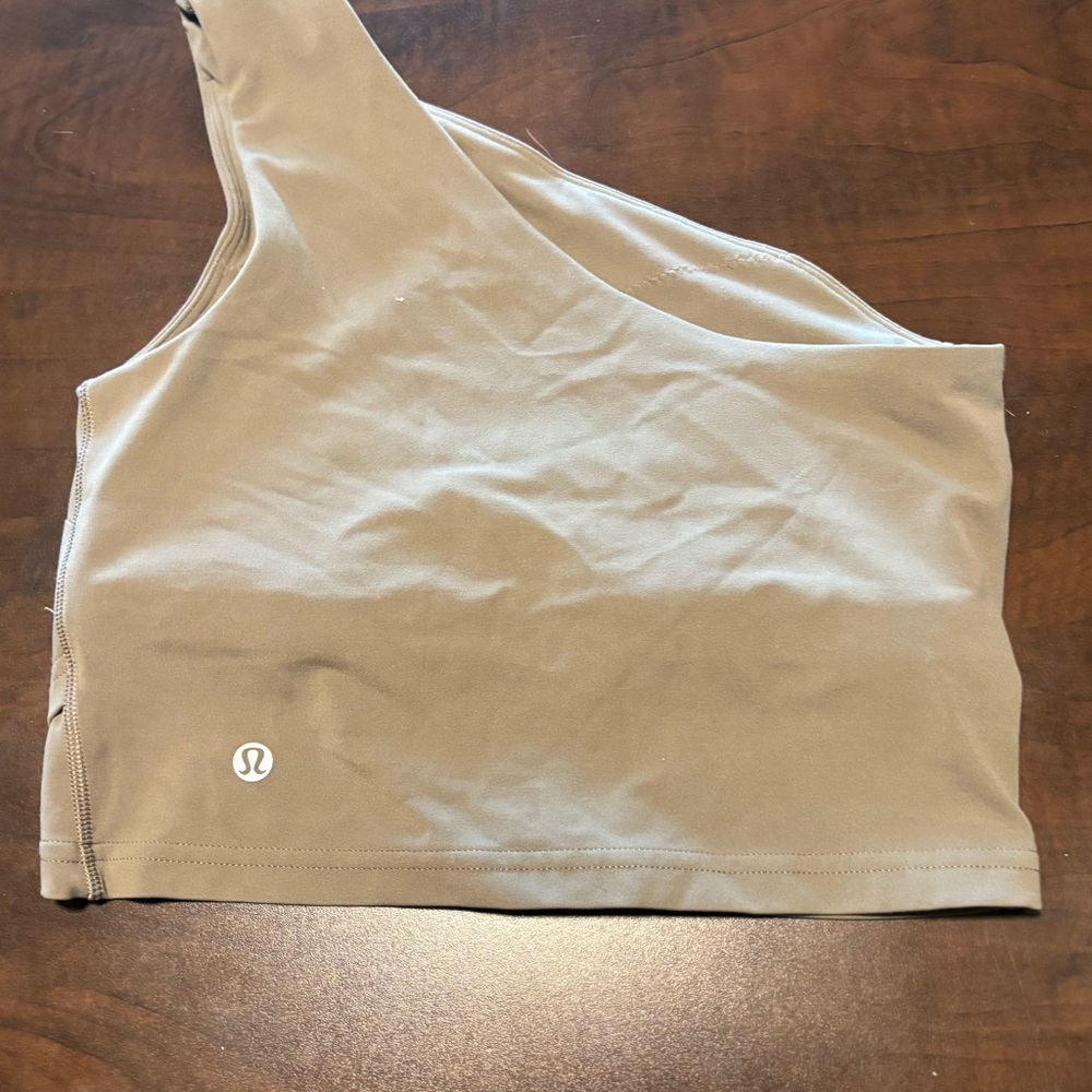 lululemon athletica One-Shoulder Top in Taupe